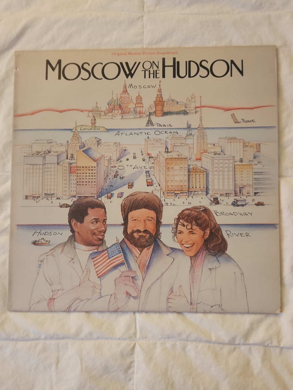 Moscow on the Hudson Original Motion Picture Soundtrack Vinyl Never Removed NM